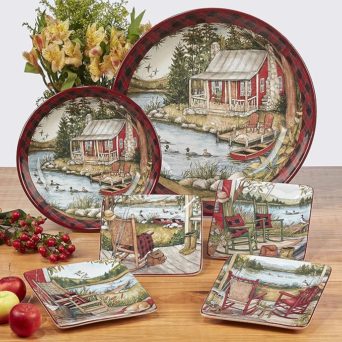 Certified International Lake Retreat 16 pc Dinnerware Set, Service for 4