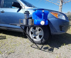 Tire Table Medium Steel Camping Table for Camp, Travel, Tailgating and Outdoor Work | Easily Holds 50 Pounds | Powder Coated Finish | No Tool or Hitch Required for Installation | 29 x 23 x 1.5