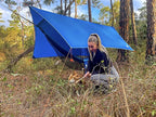 Premium Hammock with Rain Fly, Bug Net, Tree Straps, and Dry Bag - Complete Camping Hammock System with Mesh Bug Net - Outdoor Combo Kit with Rainfly Bundle for Backpacking…