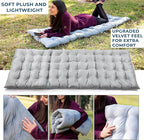 Zento Camping Cot Mattress Foam Pad for Adults – Thick Soft Ultra Comfort Sleeping Pad for Traveling Hiking Outdoor or Indoor Use – Lightweight Easy to Carry Foldable Waterproof Adult Cot Mattress