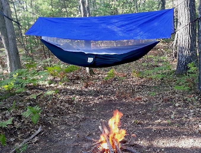 Hammock Bliss All Purpose Waterproof Shelter - Waterproof Tent Tarp, Rain Fly and Hammock Shelter to Cover Your Hammock & Your Gear – Make H A M M O C K Camping A Rain Free and Dry Experience