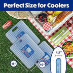 Cooler Shock Ice Packs - Reusable, Premium, Large Pack and Lunch Set for Long Term Use - Cools Faster Than Ice - Cooler Accessories