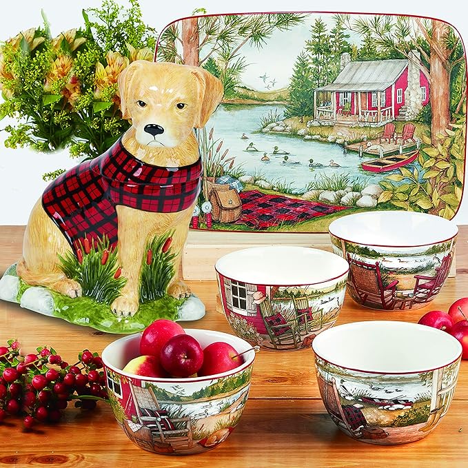 Certified International Lake Retreat 16 pc Dinnerware Set, Service for 4