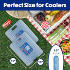 Cooler Shock Ice Packs - Reusable, Premium, Large Pack and Lunch Set for Long Term Use - Cools Faster Than Ice - Cooler Accessories