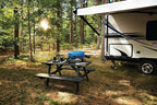 Napoleon TravelQ 240 Compact Portable Propane Gas Grill, Blue, Tailgating, Camping, and Small Outdoor Spaces
