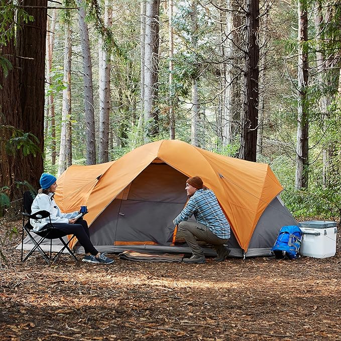 Amazon Basics Camping Tent, 3-Season Dome Design with Rainfly