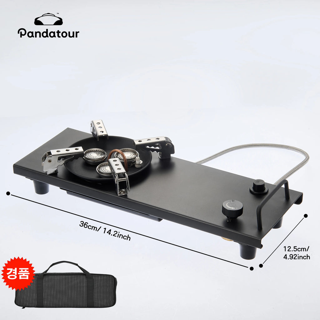 Pandatour Camping IGT 0.5UNT Gas Stove Folding Outdoor Camping Equipment Table Stove One lick Ignite High Firepower Burner