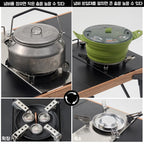 Pandatour Camping IGT 0.5UNT Gas Stove Folding Outdoor Camping Equipment Table Stove One lick Ignite High Firepower Burner