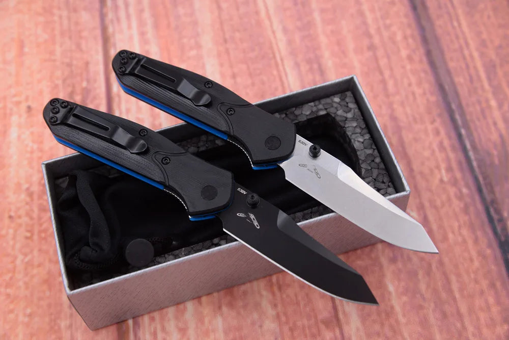 JUFULE Newest MINI OSBORNE 945 / 945BK Mark S30V Blade G10 Handle Camping Kitchen Hunting Pocket Outdoor EDC Tool Folding Knife