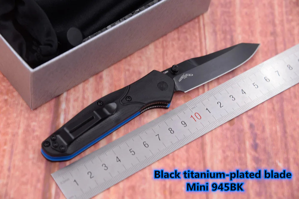 JUFULE Newest MINI OSBORNE 945 / 945BK Mark S30V Blade G10 Handle Camping Kitchen Hunting Pocket Outdoor EDC Tool Folding Knife