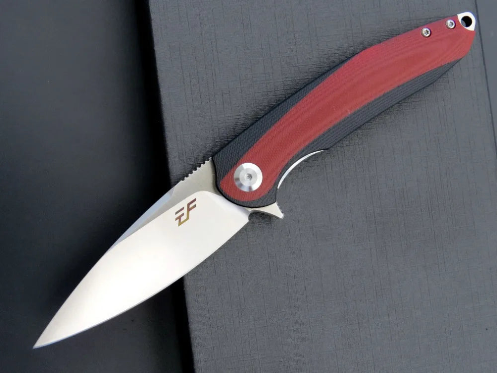 Eafengrow EF954 Folding D2 Blade G10 Pocket Survival Hunting Tactical Flipper Outdoor Camping Kitchen Rescue Gift EDC Knife
