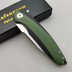 Eafengrow EF954 Folding D2 Blade G10 Pocket Survival Hunting Tactical Flipper Outdoor Camping Kitchen Rescue Gift EDC Knife