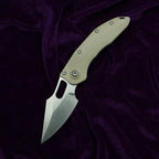 LEMIFSHE Stitch Mark M390MK Blade Titanium/Carbon Fiber/G10 Handle Outdoor Camping Kitchen Survival EDC Tool Folding Knife