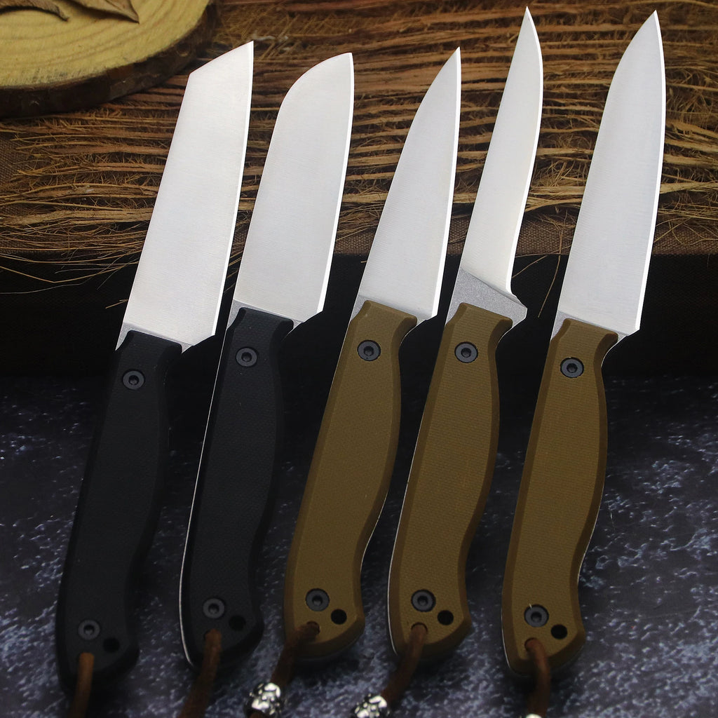 BA-KOR USA 440C steel G10 handle all-Tang outdoor camping kitchen knife + K sheath, fruit knife, hunting knife, camping knife