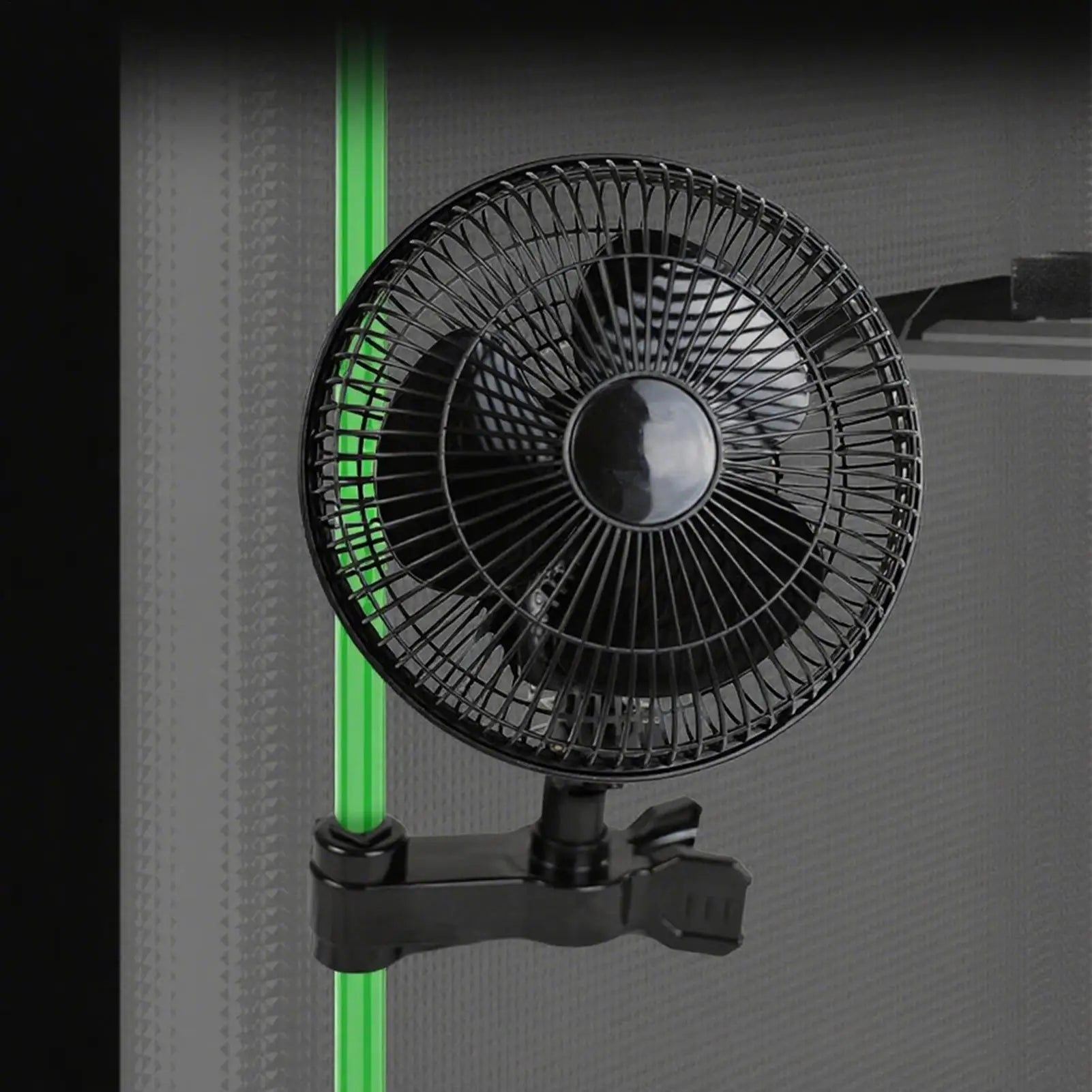 Grow Tent Fan Powerful Oscillating Ventilator Clip on Tent Fan with 2 Speed Settings for Gym Camping Kitchen RV Greenhouse