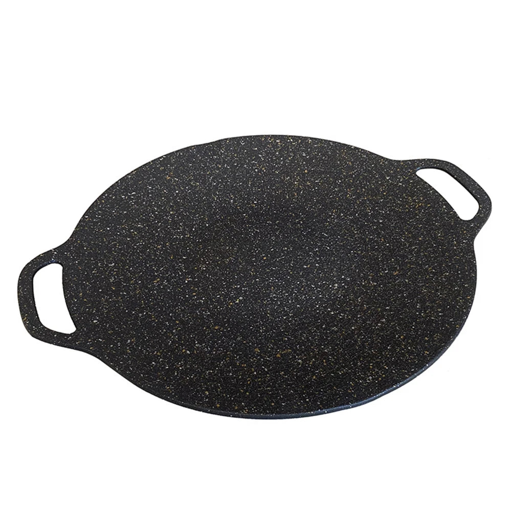 Oil Frying Baking Pan Non-stick Pancake Pan Multi-purpose Round for Outdoor Camping Kitchen Bakeware Household Tools