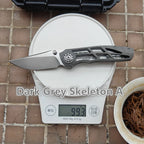 JUFULE Kody Eutsler Dukling M390 3" Blade Titanium Handle Ceramic Bearings Pocket EDC Tool Camping Kitchen Outdoor Folding Knife