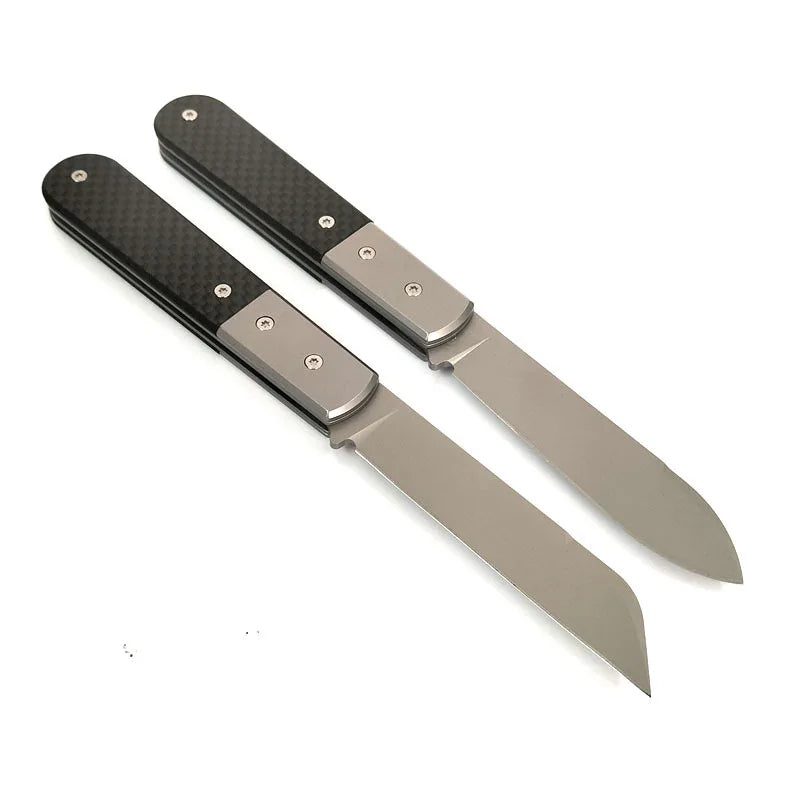 Free Wolf LI-steel DC53 Blade Carbon fiber Handle Camping Kitchen Hunting Outdoor Pocket EDC Tool Utility Folding Knife