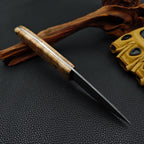 Damascus Steel Outdoor Camping Kitchen Utility Knife Hunting knife for cutting meat Fixed blade knife with stable wooden handle