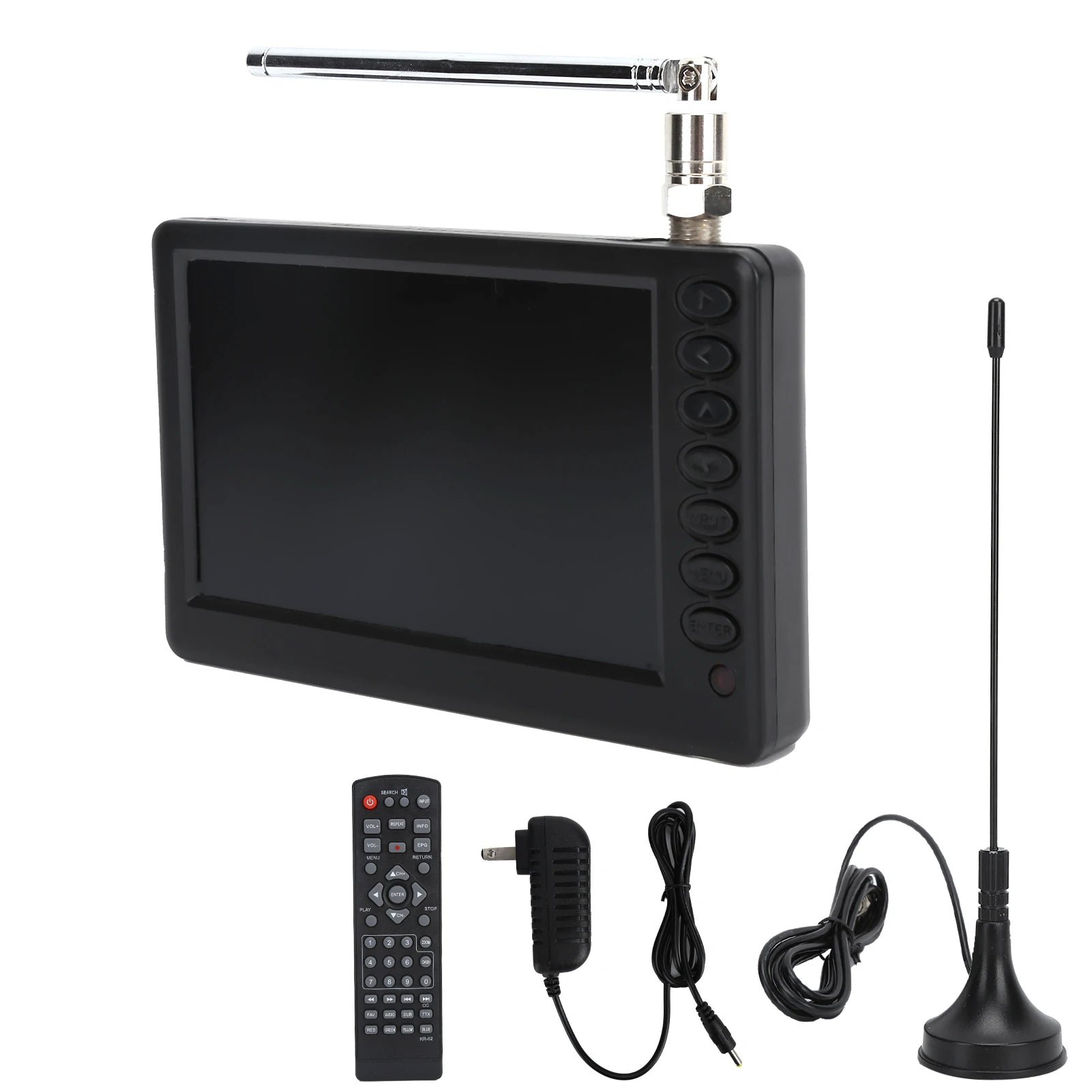 Digital Television Portable Digital TV LEADSTAR US Plugs  5 Inch  ATSC TV Portable Digital TV for Car Camping Kitchen