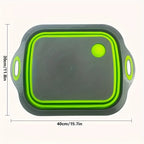 Portable Space Saving Basin with Built-in Sink and Storage Function - Perfect for Outdoor Camping Travel Home Folding Basin