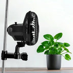Grow Tent Fan Powerful Oscillating Ventilator Clip on Tent Fan with 2 Speed Settings for Gym Camping Kitchen RV Greenhouse