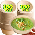 Disposable Lunch Box Paper Bowls Soup Salad Noodle Bowl Eco-Friendly Food Bowls Party Camping Kitchen Meal Preparation Container