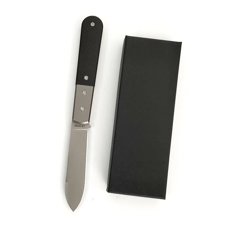 Free Wolf LI-steel DC53 Blade Carbon fiber Handle Camping Kitchen Hunting Outdoor Pocket EDC Tool Utility Folding Knife