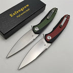 Eafengrow EF954 Folding D2 Blade G10 Pocket Survival Hunting Tactical Flipper Outdoor Camping Kitchen Rescue Gift EDC Knife