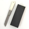 Free Wolf LS DC53 Blade Folding Pocket Knife Cow Bone Handle Camping Kitchen Hunting Outdoor EDC Tool Utility Knife