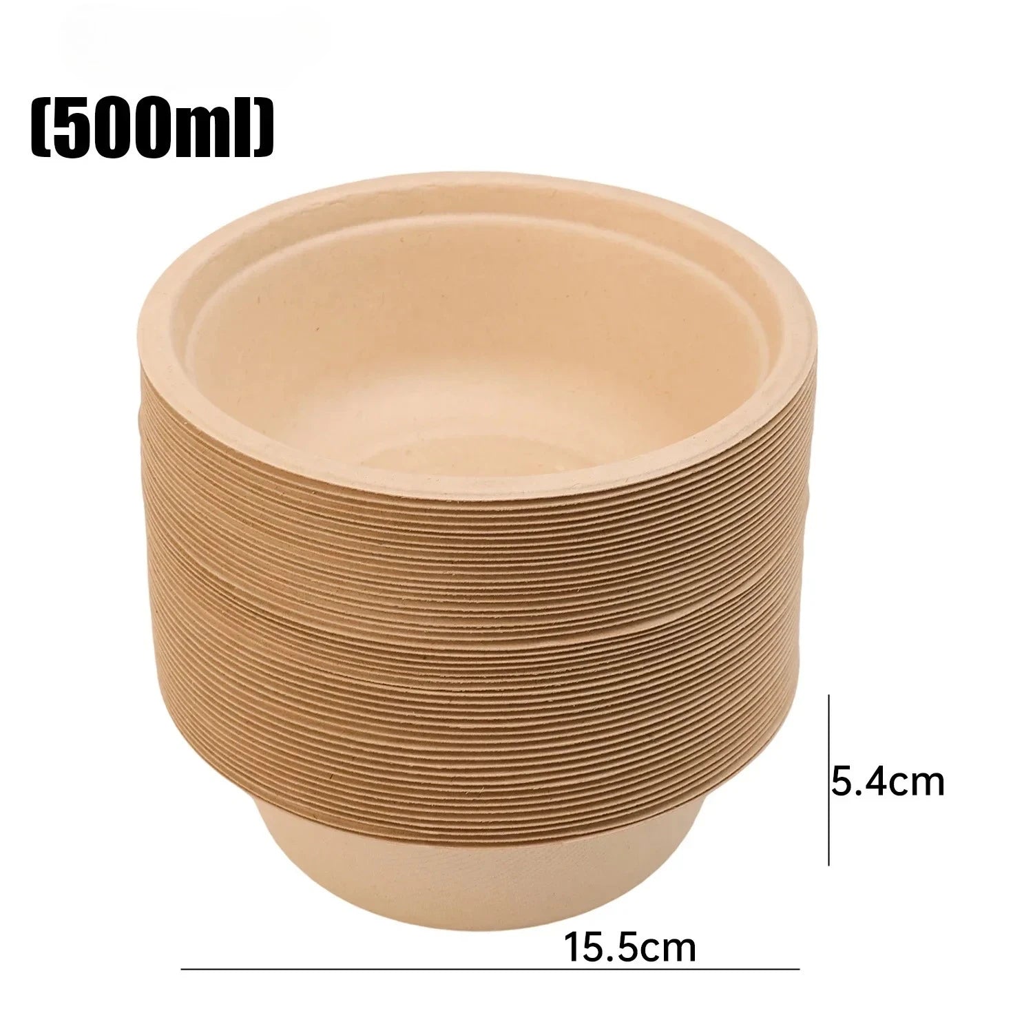 Disposable Lunch Box Paper Bowls Soup Salad Noodle Bowl Eco-Friendly Food Bowls Party Camping Kitchen Meal Preparation Container