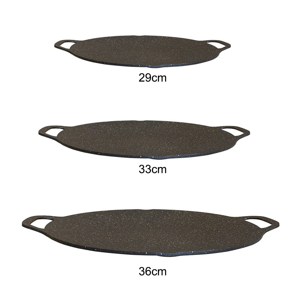 Oil Frying Baking Pan Non-stick Pancake Pan Multi-purpose Round for Outdoor Camping Kitchen Bakeware Household Tools