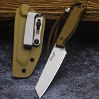 BA-KOR USA 440C steel G10 handle all-Tang outdoor camping kitchen knife + K sheath, fruit knife, hunting knife, camping knife