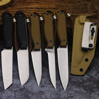 BA-KOR USA 440C steel G10 handle all-Tang outdoor camping kitchen knife + K sheath, fruit knife, hunting knife, camping knife