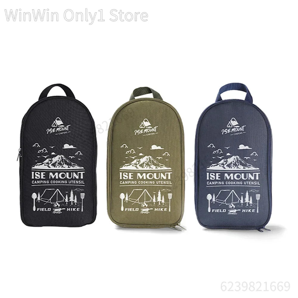 Portable Travel Utensils Set 9pcs Stainless Steel Camping Kitchen Cookware Set Kitchenware for Backpacking BBQ Camping Picnic