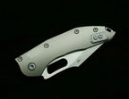 LEMIFSHE Stitch Mark M390MK Blade Titanium/Carbon Fiber/G10 Handle Outdoor Camping Kitchen Survival EDC Tool Folding Knife