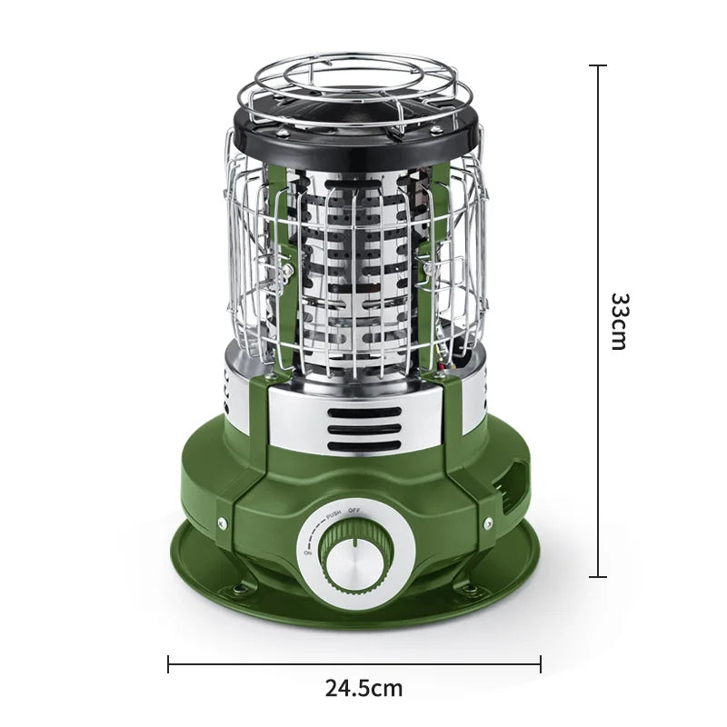Outdoor Winter Heating Stove Gas Burner 1500W Camping Kitchen Cookware Portable Adjustable Fire Power Heater Heating Oven Burner