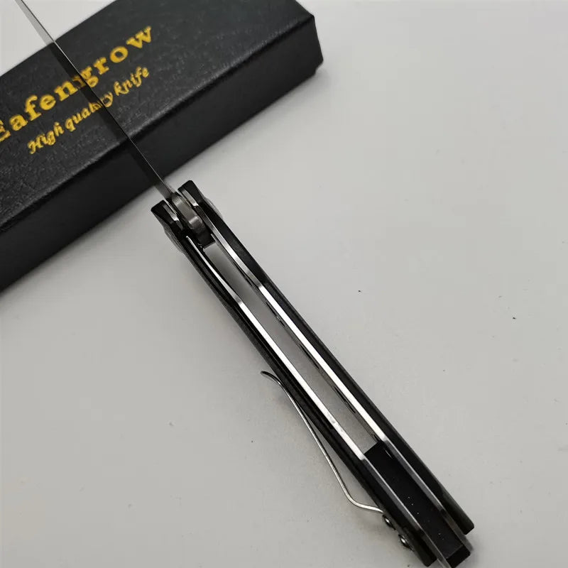 Eafengrow EF954 Folding D2 Blade G10 Pocket Survival Hunting Tactical Flipper Outdoor Camping Kitchen Rescue Gift EDC Knife