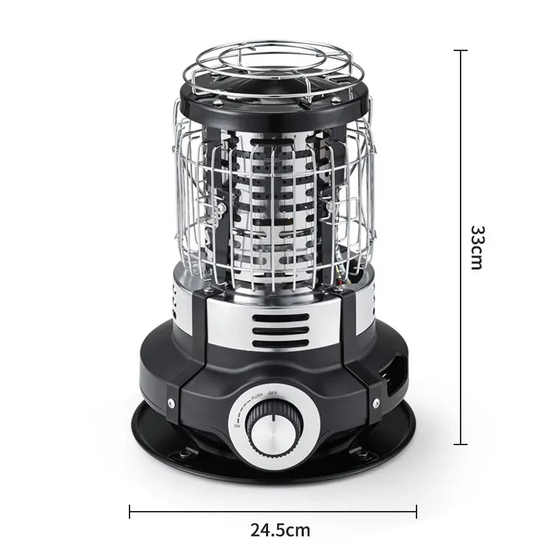 Outdoor Winter Heating Stove Gas Burner 1500W Camping Kitchen Cookware Portable Adjustable Fire Power Heater Heating Oven Burner
