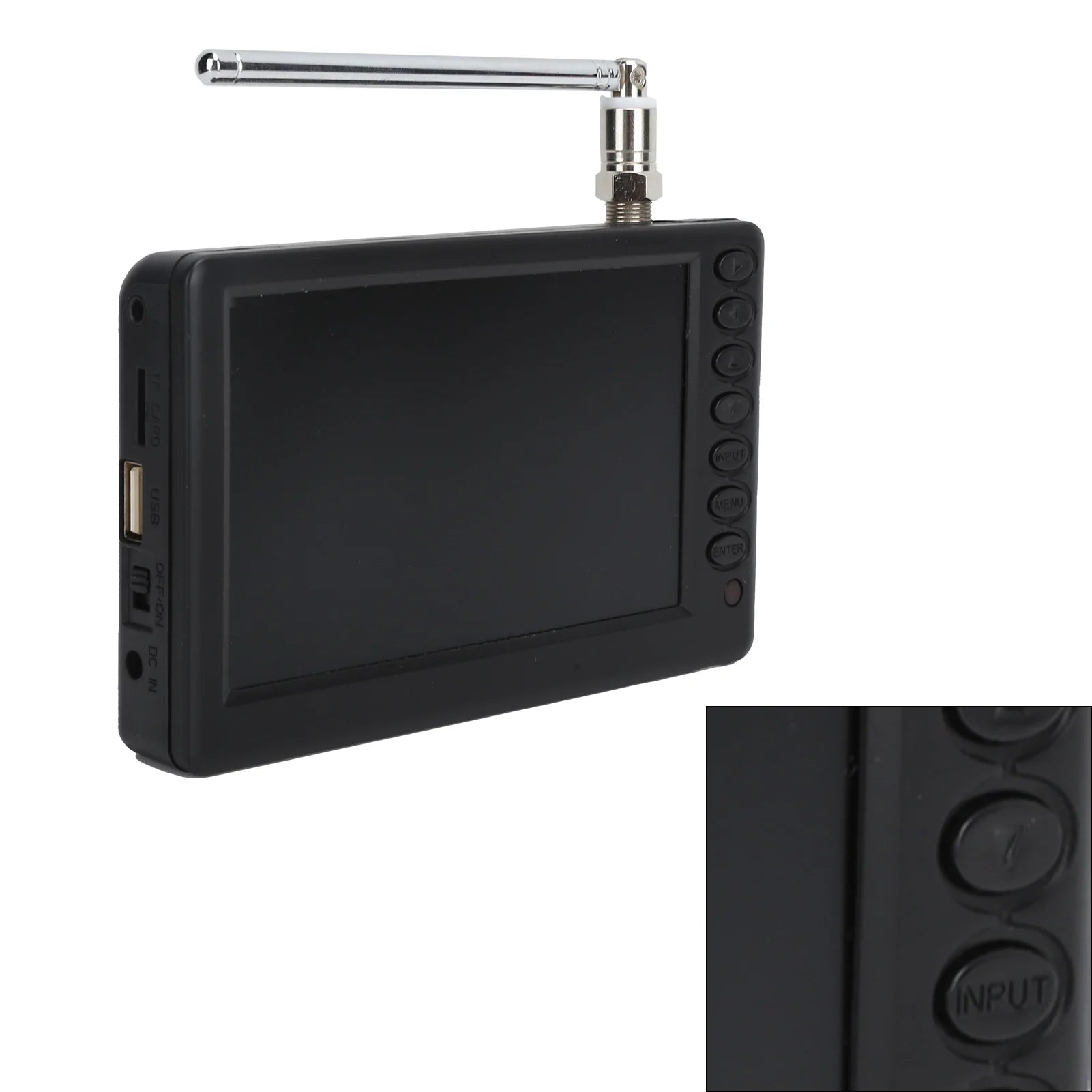 Digital Television Portable Digital TV LEADSTAR US Plugs  5 Inch  ATSC TV Portable Digital TV for Car Camping Kitchen