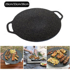 Oil Frying Baking Pan Non-stick Pancake Pan Multi-purpose Round for Outdoor Camping Kitchen Bakeware Household Tools