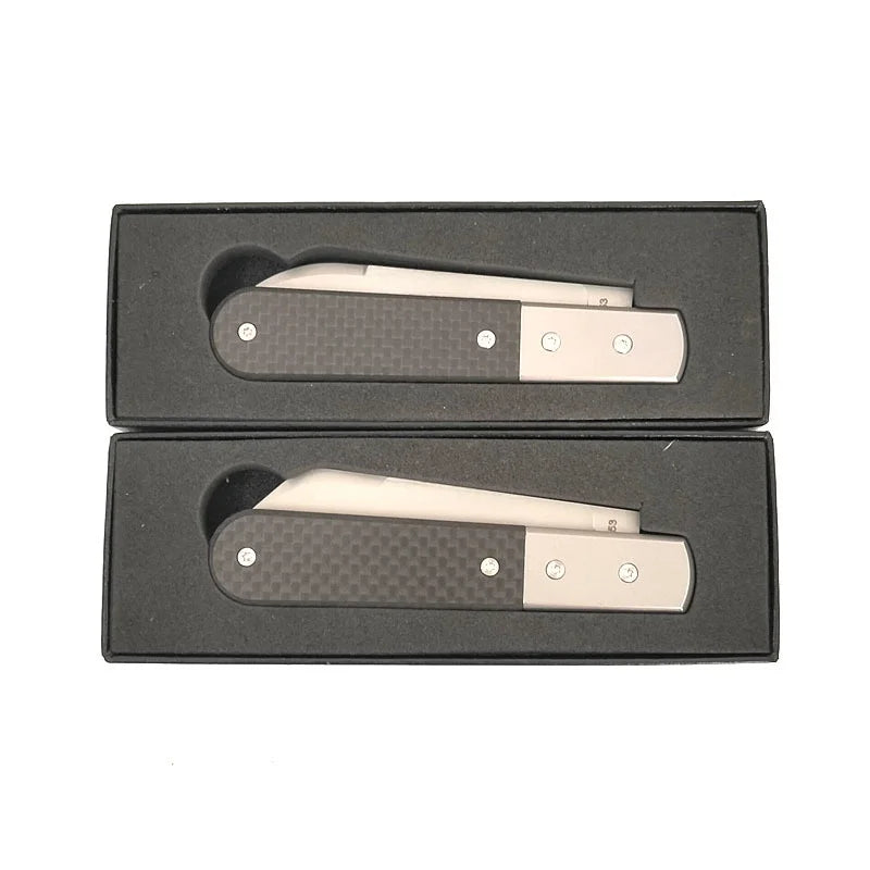 Free Wolf LI-steel DC53 Blade Carbon fiber Handle Camping Kitchen Hunting Outdoor Pocket EDC Tool Utility Folding Knife