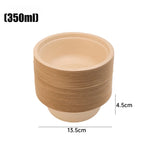 Disposable Lunch Box Paper Bowls Soup Salad Noodle Bowl Eco-Friendly Food Bowls Party Camping Kitchen Meal Preparation Container
