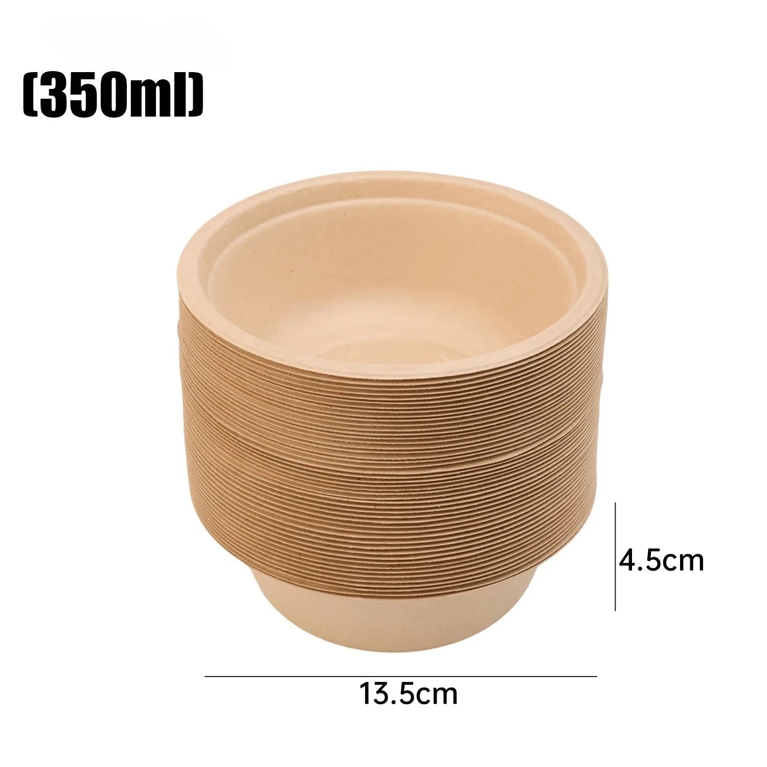 Disposable Lunch Box Paper Bowls Soup Salad Noodle Bowl Eco-Friendly Food Bowls Party Camping Kitchen Meal Preparation Container