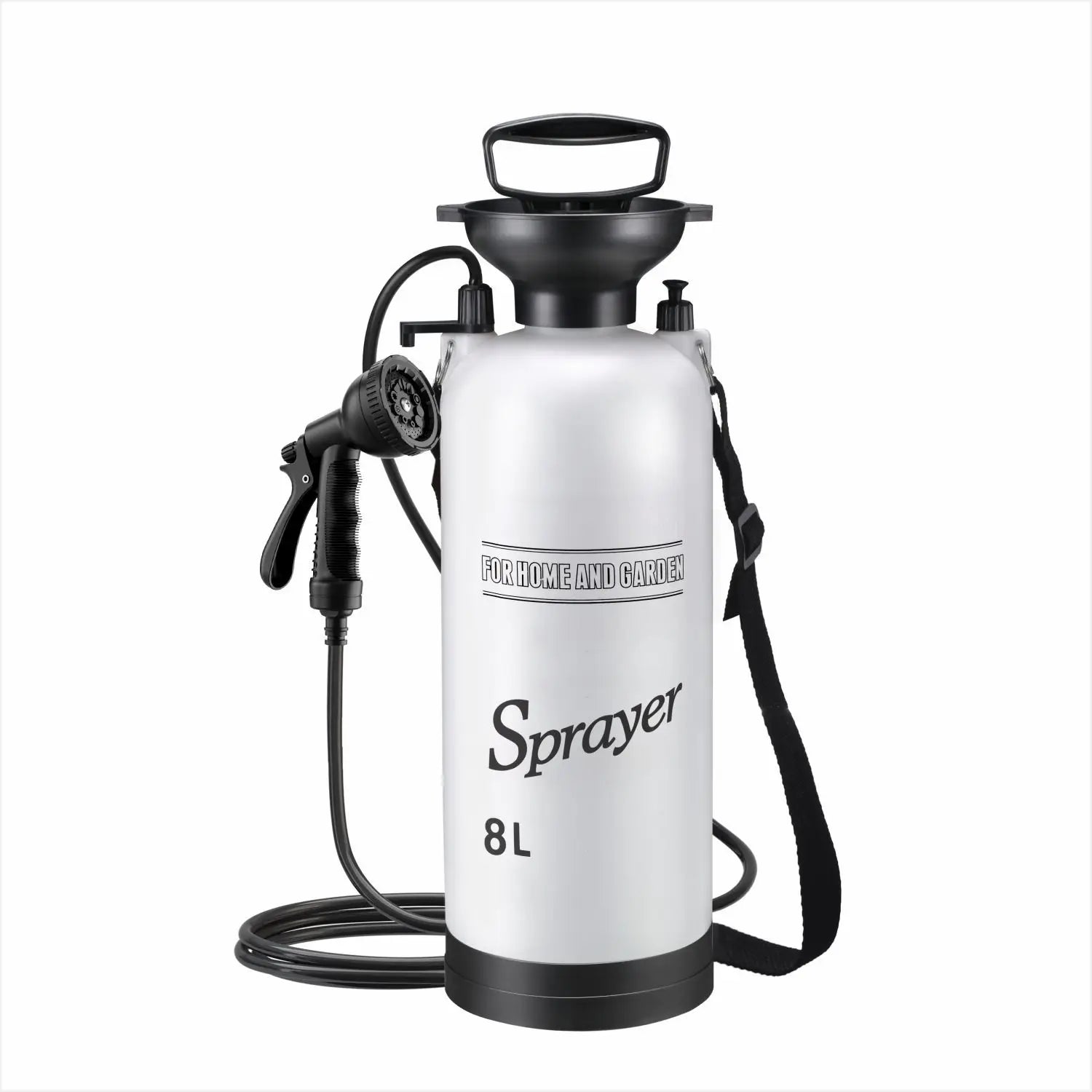 1PCS Outdoor Manual Camping Shower,3/5/8L Multi-functional Shower Pump for Pet Bath Car Wash,Portable Shower Tool with 3m Hose