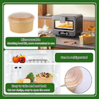 30/10PCS Disposable Lunch Box Kraft Paper Bowl Take Away Food Container with Lid Birthday Party Camping Kitchen Meal Bento Boxes