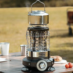 Outdoor Winter Heating Stove Gas Burner 1500W Camping Kitchen Cookware Portable Adjustable Fire Power Heater Heating Oven Burner