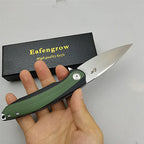 Eafengrow EF954 Folding D2 Blade G10 Pocket Survival Hunting Tactical Flipper Outdoor Camping Kitchen Rescue Gift EDC Knife